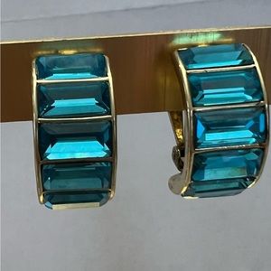 Heidi Daus CLIP ON 🆕 Baguettes Crystal Deco earrings